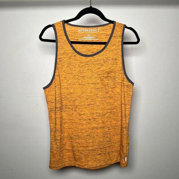 Aéropostale Orange & Gray Tri-Blend Athletic Tank Top Size S - Picture 1 of 3